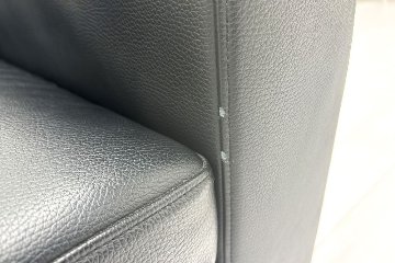 ウォルター・ノル フォスター ノール Knoll 3人掛けソファー 中古 中古オフィス家具 本革 レザー 2160/880/780の画像