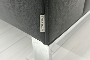 ウォルター・ノル フォスター ノール Knoll 3人掛けソファー 中古 中古オフィス家具 本革 レザー 2160/880/780の画像