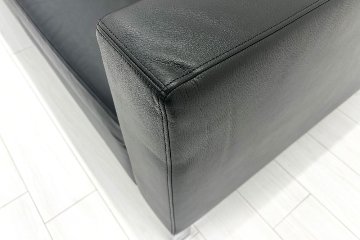 ウォルター・ノル フォスター ノール Knoll 3人掛けソファー 中古 中古オフィス家具 本革 レザー 2160/880/780の画像