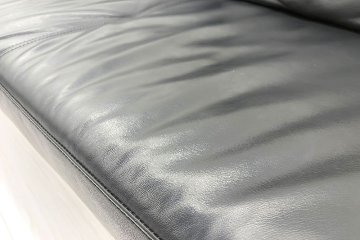 BoConcept ISTRA ボーコンセプト イストラ カウチソファ コーナーソファ 黒本革 レザー 中古オフィス家具の画像