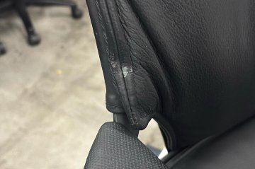  Wilkhahn Modus ウィルクハーン モダスチェア 中古 エグゼクティブチェア マネジメントチェア ブラック 中古オフィス家具 本革張り レザーの画像