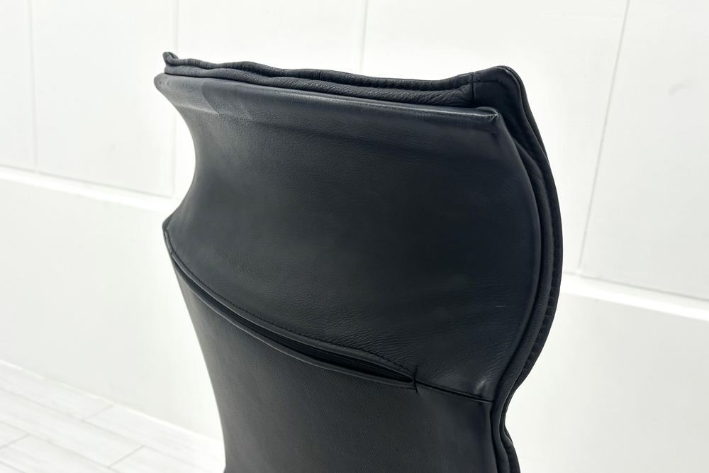  Wilkhahn Modus ウィルクハーン モダスチェア 中古 エグゼクティブチェア マネジメントチェア ブラック 中古オフィス家具 本革張り レザーの画像