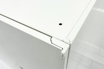 スチール書庫 ホワイト 両開き書庫 スチール 中古 オカムラ レクトライン キャビネット 中古書庫  中古オフィス家具 900/500/1250の画像