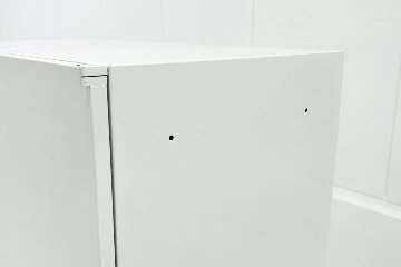 スチール書庫 ホワイト 両開き書庫 スチール 中古 オカムラ レクトライン キャビネット 中古書庫  中古オフィス家具 900/500/1250の画像