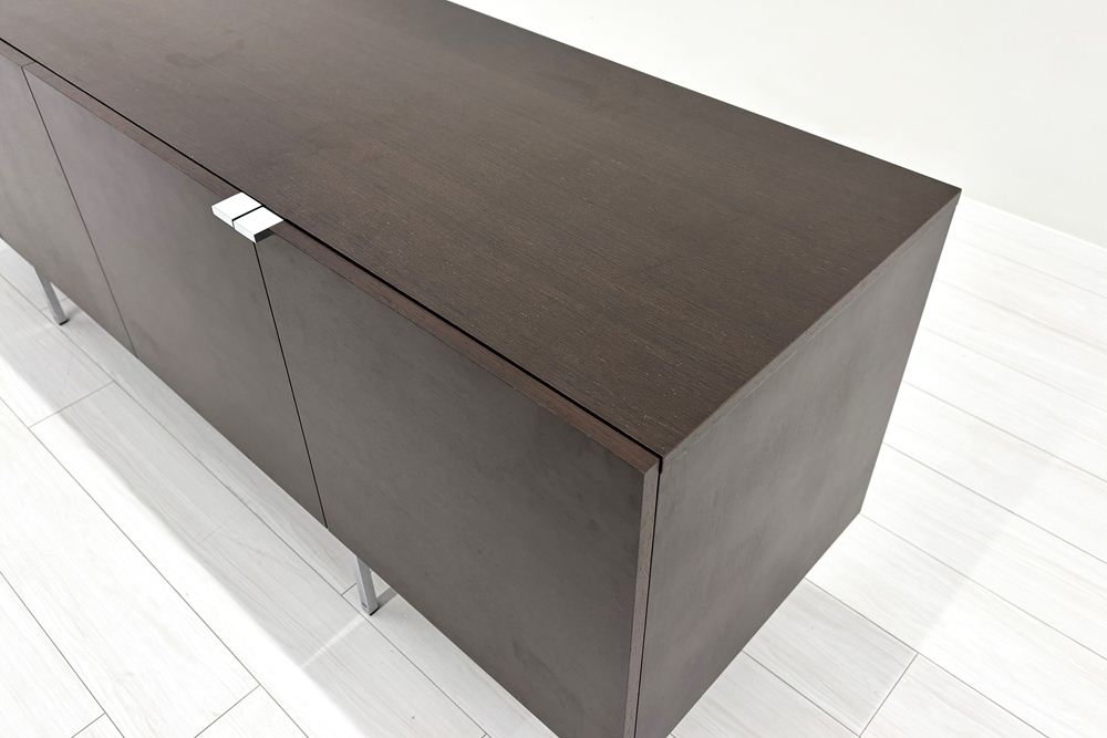 ローボード 木製 テレビ台 サイドボード 中古 収納家具 中古オフィス家具 1800/450/650の画像
