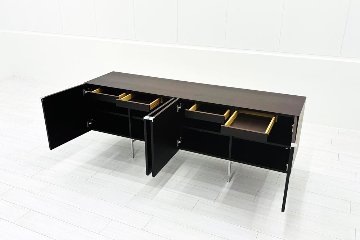 ローボード 木製 テレビ台 サイドボード 中古 収納家具 中古オフィス家具 1800/450/650の画像