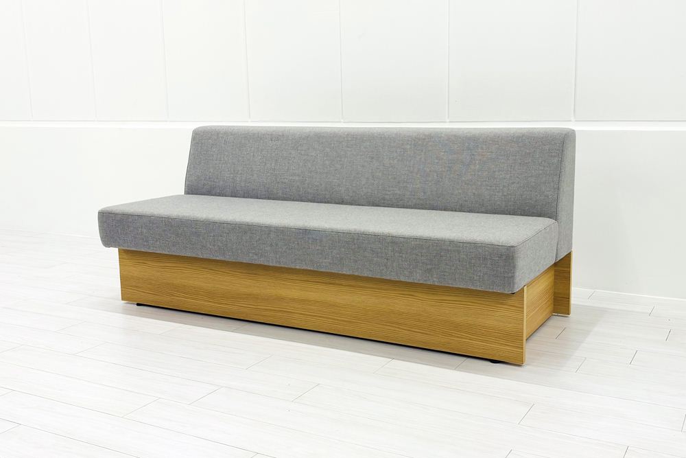 コクヨ デイズオフィス ワイヤードソファー 中古 デイズバウンダリー 3Pソファ DAYS OFFICE 中古オフィス家具 1800/750/750 グレーの画像