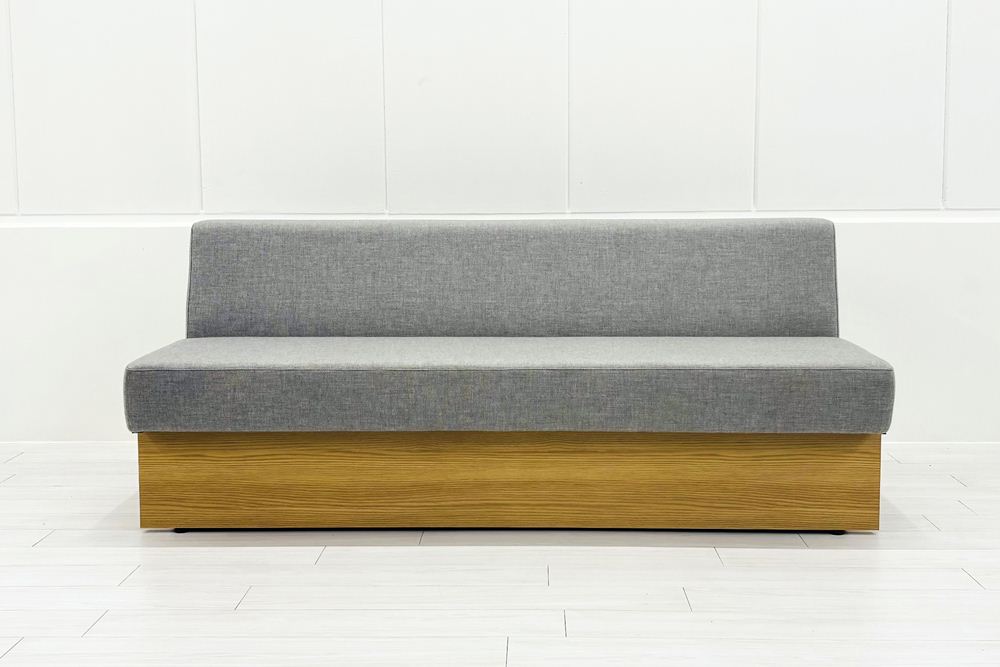 コクヨ デイズオフィス ワイヤードソファー 中古 デイズバウンダリー 3Pソファ DAYS OFFICE 中古オフィス家具 1800/750/750 グレーの画像