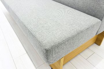 コクヨ デイズオフィス ワイヤードソファー 中古 デイズバウンダリー 3Pソファ DAYS OFFICE 中古オフィス家具 1800/750/750 グレーの画像