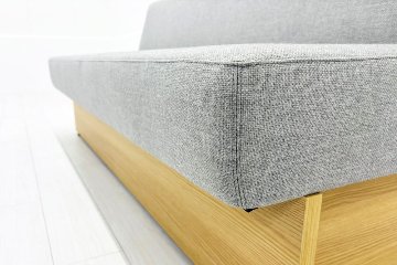 コクヨ デイズオフィス ワイヤードソファー 中古 デイズバウンダリー 3Pソファ DAYS OFFICE 中古オフィス家具 1800/750/750 グレーの画像