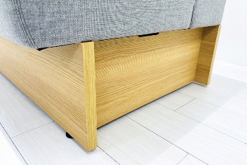 コクヨ デイズオフィス ワイヤードソファー 中古 デイズバウンダリー 3Pソファ DAYS OFFICE 中古オフィス家具 1800/750/750 グレーの画像