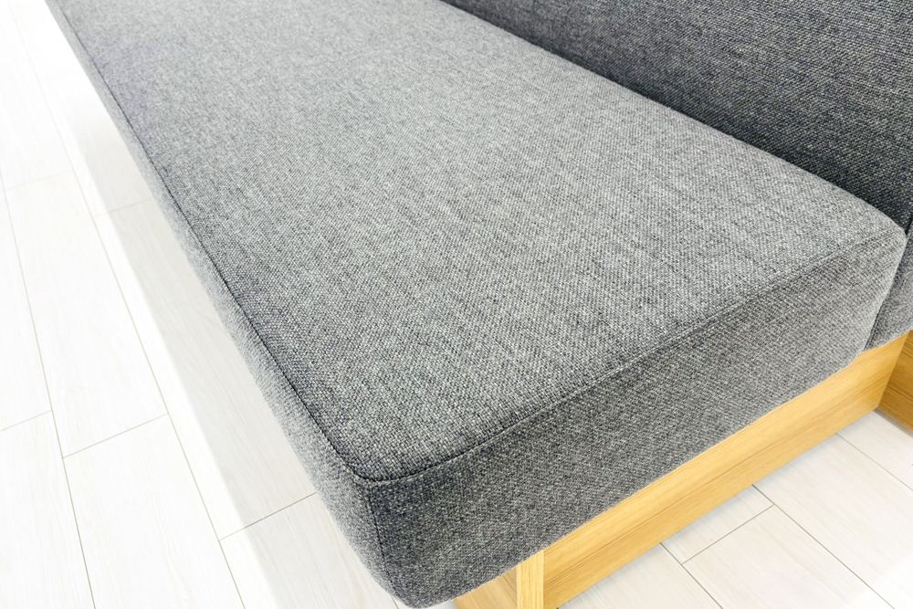 コクヨ デイズオフィス ワイヤードソファー 中古 デイズバウンダリー 3Pソファ DAYS OFFICE 中古オフィス家具 1800/750/750 ダークグレーの画像