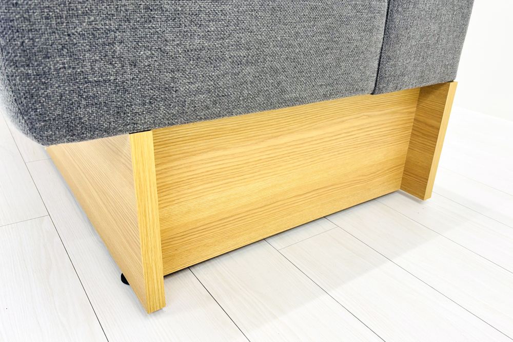 コクヨ デイズオフィス ワイヤードソファー 中古 デイズバウンダリー 3Pソファ DAYS OFFICE 中古オフィス家具 1800/750/750 ダークグレーの画像