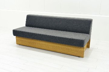 コクヨ デイズオフィス ワイヤードソファー 中古 デイズバウンダリー 3Pソファ DAYS OFFICE 中古オフィス家具 1800/750/750 ダークグレーの画像