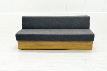コクヨ デイズオフィス ワイヤードソファー 中古 デイズバウンダリー 3Pソファ DAYS OFFICE 中古オフィス家具 1800/750/750 ダークグレーの画像