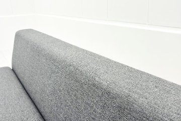コクヨ デイズオフィス ワイヤードソファー 中古 デイズバウンダリー 3Pソファ DAYS OFFICE 中古オフィス家具 1800/750/750 ダークグレーの画像
