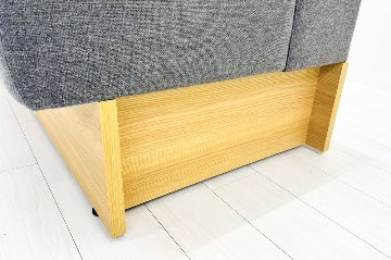 コクヨ デイズオフィス ワイヤードソファー 中古 デイズバウンダリー 3Pソファ DAYS OFFICE 中古オフィス家具 1800/750/750 ダークグレーの画像