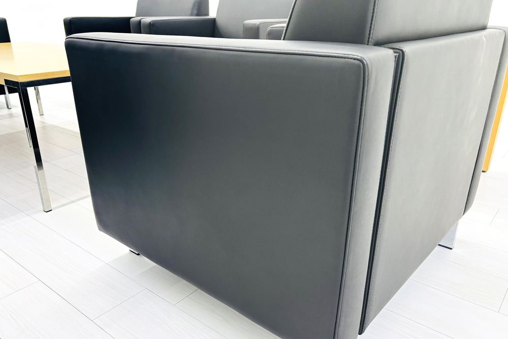 応接家具 【9点セット】 応接セット 中古 応接ソファ 応接テーブル 応接ソファー 中古オフィス家具 レザーの画像