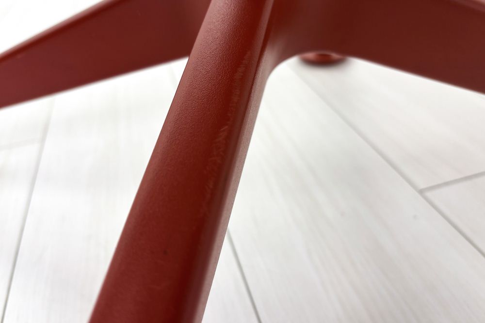 カッシーナ アリアス ローリングフレーム 中古 メッシュ 肘付 Cassina Alias ROLLINGFRAME ミーティングチェア 中古オフィス家具 レッドの画像