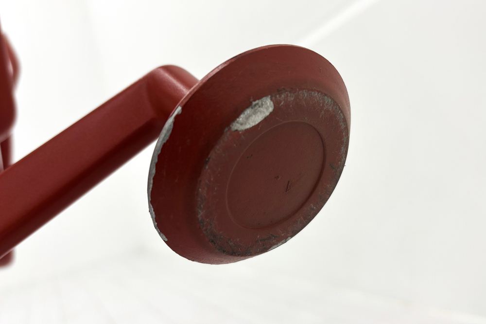 カッシーナ アリアス ローリングフレーム 中古 メッシュ 肘付 Cassina Alias ROLLINGFRAME ミーティングチェア 中古オフィス家具 レッドの画像