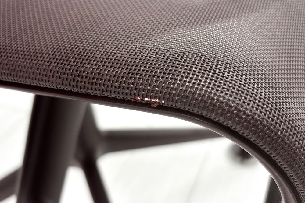 カッシーナ アリアス ローリングフレーム 中古 メッシュ 肘付 Cassina Alias ROLLINGFRAME ミーティングチェア 中古オフィス家具 ブラウンの画像
