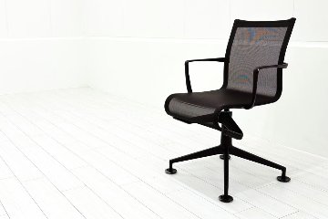 カッシーナ アリアス ローリングフレーム 中古 メッシュ 肘付 Cassina Alias ROLLINGFRAME ミーティングチェア 中古オフィス家具 ブラウンの画像