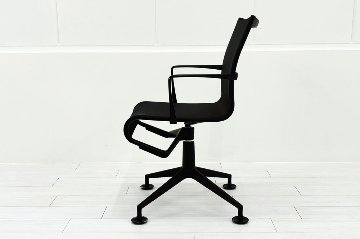 カッシーナ アリアス ローリングフレーム 中古 メッシュ 肘付 Cassina Alias ROLLINGFRAME ミーティングチェア 中古オフィス家具 ブラウンの画像