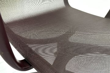 カッシーナ アリアス ローリングフレーム 中古 メッシュ 肘付 Cassina Alias ROLLINGFRAME ミーティングチェア 中古オフィス家具 ブラウンの画像