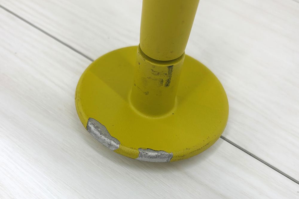 カッシーナ アリアス ローリングフレーム 中古 メッシュ 肘付 Cassina Alias ROLLINGFRAME ミーティングチェア 中古オフィス家具 イエローの画像