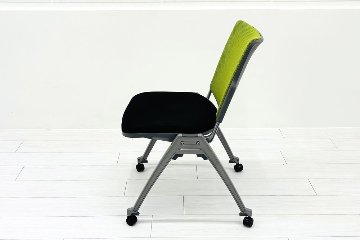【4脚セット】 ウチダ ミーティングチェア 中古オフィスチェア パイプ椅子 内田洋行 スタッキングチェア 中古オフィス家具 MX-52の画像