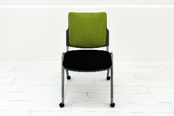 【4脚セット】 ウチダ ミーティングチェア 中古オフィスチェア パイプ椅子 内田洋行 スタッキングチェア 中古オフィス家具 MX-52の画像