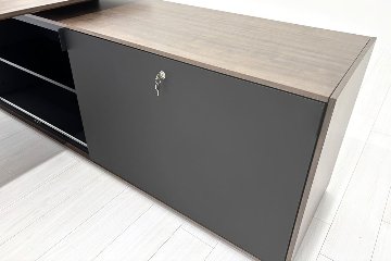 イトーキ アフィーノ 中古 L型デスク エグゼクティブデスク 役員用デスク 社長 役員机 中古オフィス家具 2100/1830/720の画像