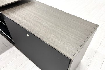 イトーキ アフィーノ 中古 L型デスク エグゼクティブデスク 役員用デスク 社長 役員机 中古オフィス家具 2100/1810/720の画像