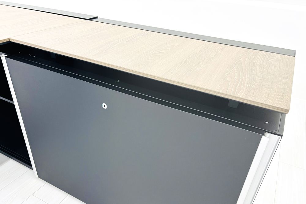 コクヨ サイビ L型デスク 中古 エグゼクティブデスク マネージメントデスク 中古オフィス家具 1900/1800/720の画像