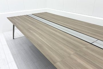 オカムラ プリシード フリーアドレス 幅4800 ミーティングテーブル 会議机 中古オフィス家具 4800/1400/720の画像