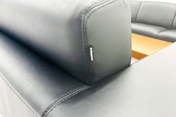オカムラ 中古 応接セット 【4点セット】 OKAMURA 応接家具 レザー 応接ソファ 応接ソファー 中古オフィス家具の画像