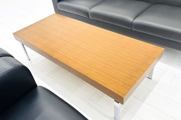 オカムラ 中古 応接セット 【4点セット】 OKAMURA 応接家具 レザー 応接ソファ 応接ソファー 中古オフィス家具の画像