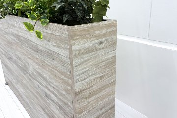 オカムラ ブレスタ プランターボックス Bresta 造花付き 中古 フェイクグリーン 間地切り 中古オフィス家具 フラワースタンド 1600/300/1000の画像