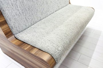 201° 【3点セット】LTL - SOFA ハイバックベンチ LTL - DESK ミーティングテーブル 中古 中古オフィス家具の画像