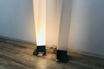 【2本セット】 Fabbian Twirl Francesco Lucchese ファビアン フロアライト 照明器具 スタンド照明 高さ2020mm 中古 電球無し画像