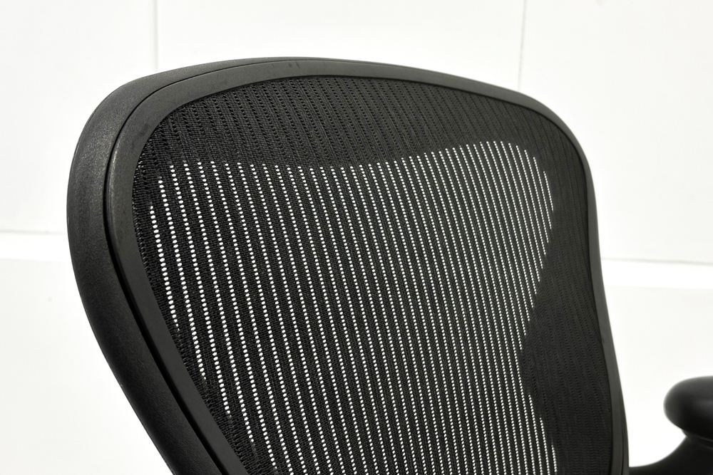 Herman Miller Aeron Chairs アーロンチェア 中古 Bサイズ フル装備 ハーマンミラー 中古オフィス家具 肘ダイヤル シリンダー交換済みの画像