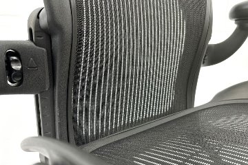 Herman Miller Aeron Chairs アーロンチェア 中古 Bサイズ フル装備 ハーマンミラー 中古オフィス家具 肘ダイヤル シリンダー交換済みの画像