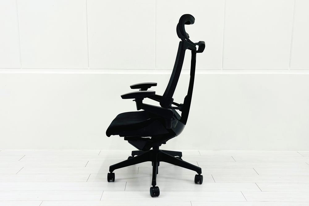 イトーキ アクトチェア 2023年製 中古 エクストラハイバック Act 事務椅子 ITOKI 中古オフィス家具 ブラックの画像