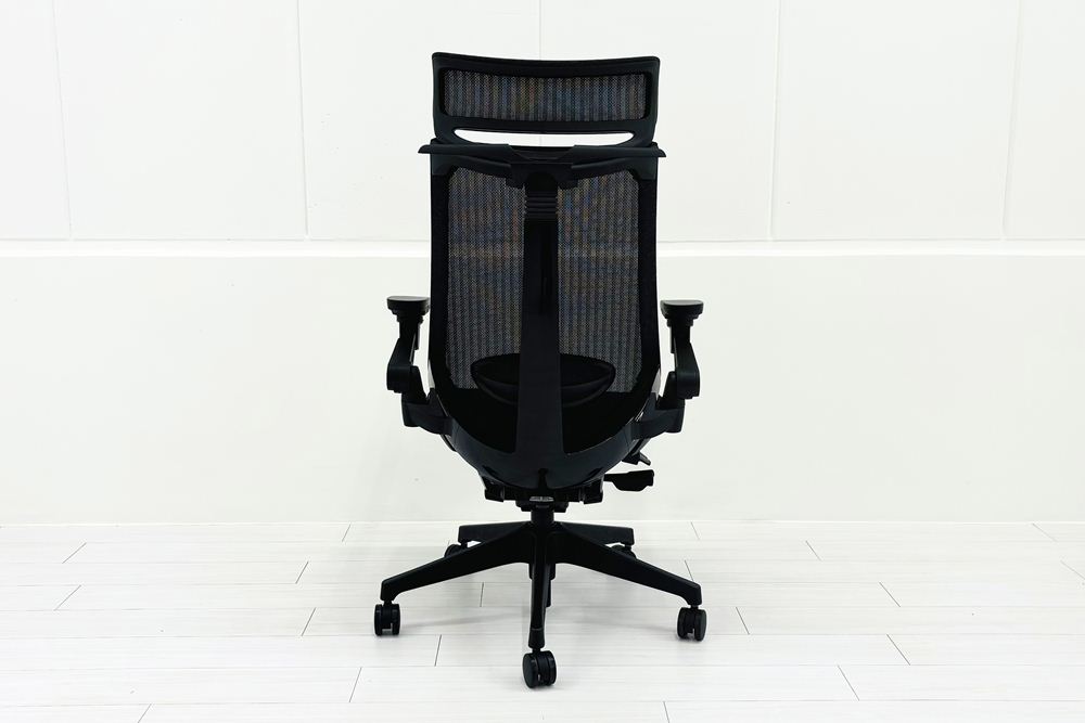 イトーキ アクトチェア 2023年製 中古 エクストラハイバック Act 事務椅子 ITOKI 中古オフィス家具 ブラックの画像
