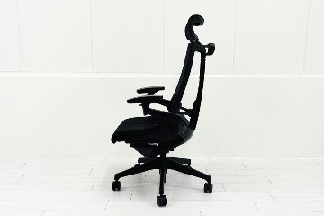 イトーキ アクトチェア 2023年製 中古 エクストラハイバック Act 事務椅子 ITOKI 中古オフィス家具 ブラックの画像