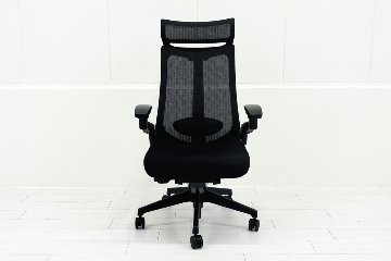 イトーキ アクトチェア 2023年製 中古 エクストラハイバック Act 事務椅子 ITOKI 中古オフィス家具 ブラックの画像