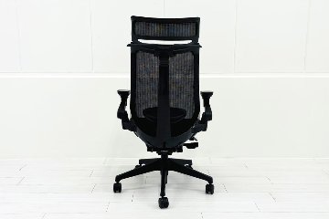 イトーキ アクトチェア 2023年製 中古 エクストラハイバック Act 事務椅子 ITOKI 中古オフィス家具 ブラックの画像
