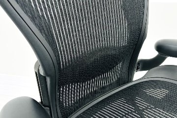 【消耗パーツ交換】 Aeron Chairs アーロンチェア 中古 Bサイズ フル装備 ハーマンミラー Herman Miller 中古オフィス家具 ランバーサポート 肘ダイヤルの画像