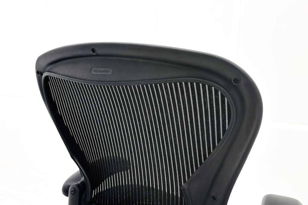 【消耗パーツ交換】 Herman Miller Aeron Chairs アーロンチェア 中古 Bサイズ フル装備 ハーマンミラー ランバーサポート 中古オフィス家具 肘レバータイプの画像