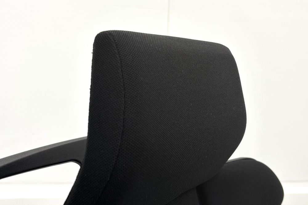 イトーキ フリップフラップチェア 2019年製 中古 エクストラハイバック 事務椅子 ITOKI FLIP FLAP 中古オフィス家具 ブラックの画像